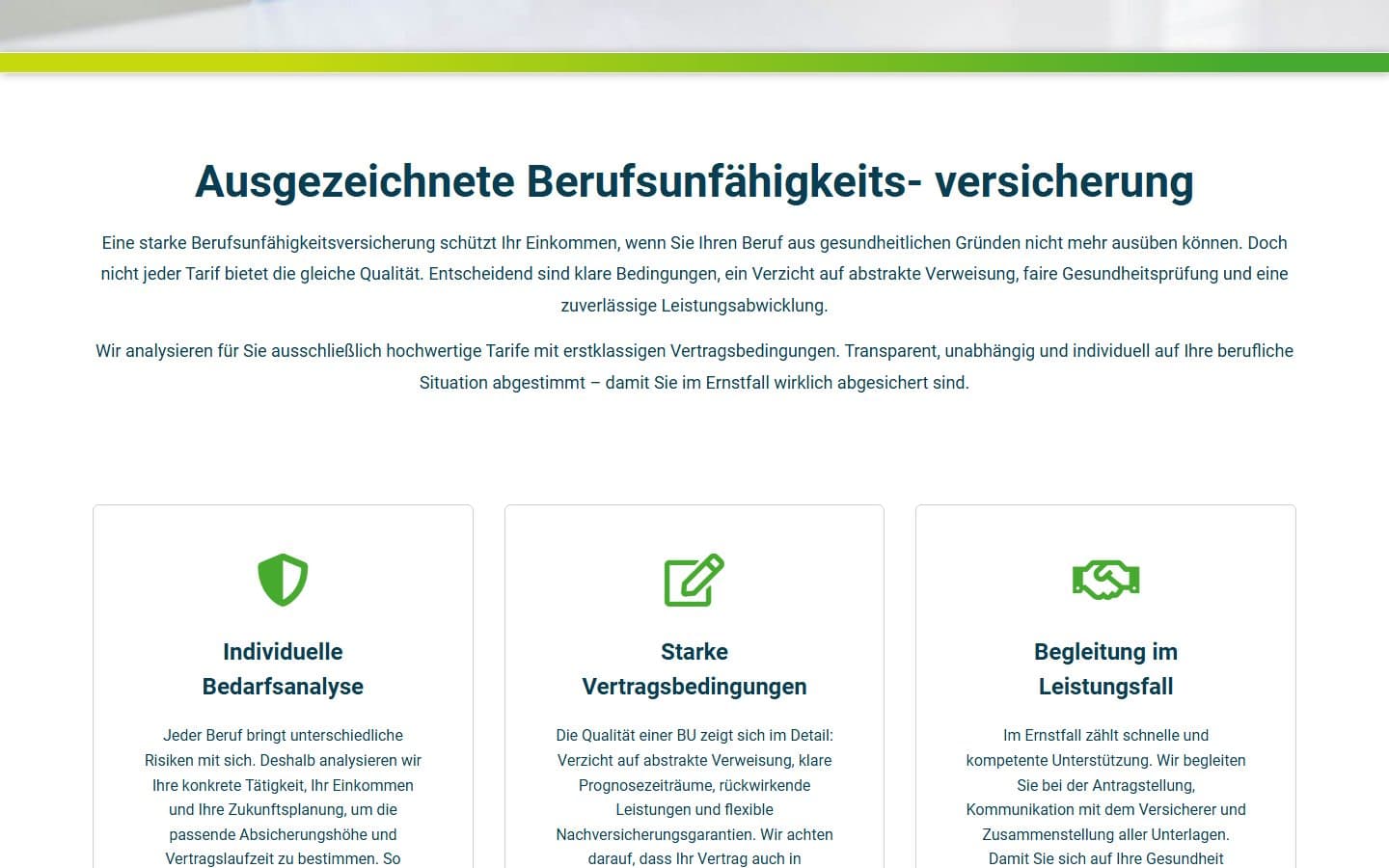 Screenshot 2 von berufsunfaehigkeitsversicherung-vergleich.net